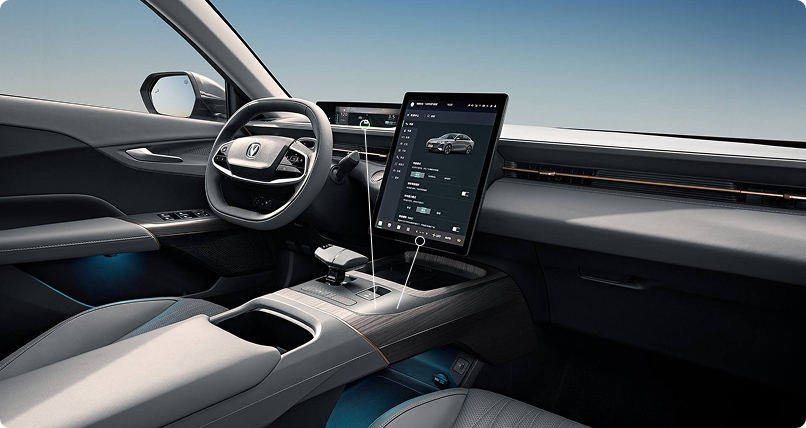 13,2” сенсорный дисплей мультимедиа и 10,25” дисплей приборной панели